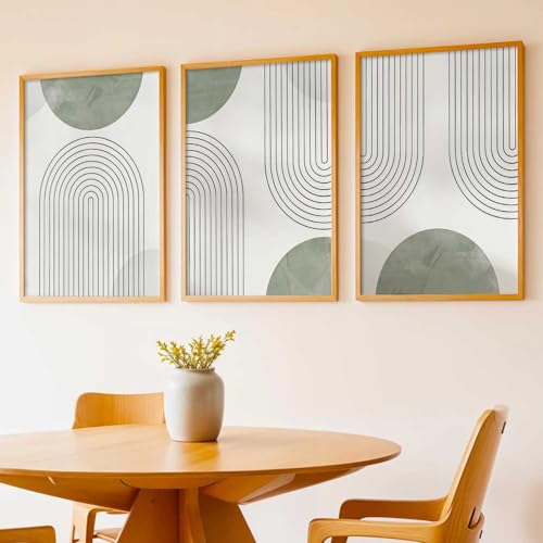 Image of kotart Painting Boho Wall Art Home Decoration Paintings With Frame For Living Room Bed Room Hotel Wall Decor Digital Reprint Set of 3 (10X13 inch)