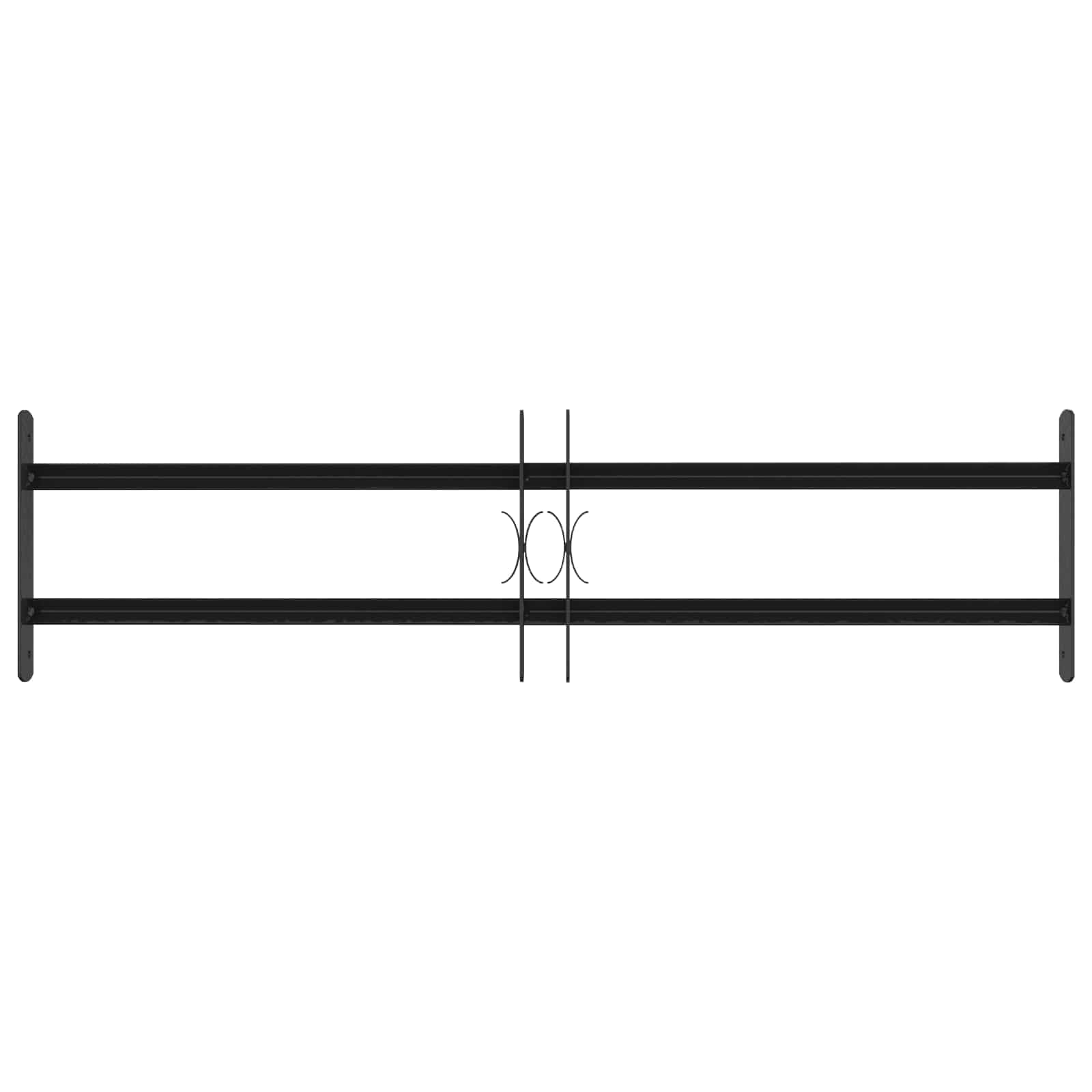 Rejilla de seguridad para ventanas con 2 barras transversales, 3 unidades, 63 – 114 cm, acero recubierto de polvo negro, ajustable, protección antirrobo, para casa, apartamento, interior y