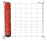 Netzhöhe 90 cm, Netzlänge 50 m - UV-verstärkt mit schwarzen Kunststoffpfählen