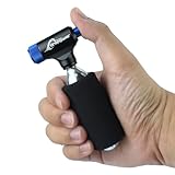 Ctrepower CO2 Bike Tire Inflator – Quick Push-Button Release, Fits Presta & Schrader Valves, Durable Aluminum Alloy CO2 Pump (Cartridges Not Included) (Black-Blue)