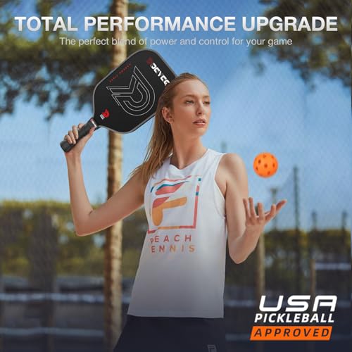 Image of DGYGQ Pickleball Paddles with Polypropylene Honeycomb Core, T700SC Power Carbon Fiber Pickleball Paddle, Increased Power for Ultimate Spin & Consistency