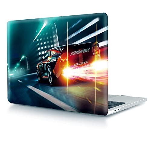 Coque rigide MacBook Pro 15 anti-rayures A1707 motif voiture de sport avec membrane