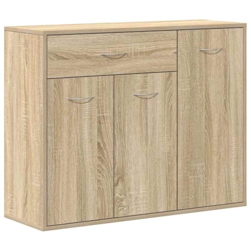 vidaXL Sideboard, Kommode mit viel Stauraum, Schrank mit 1 Schublade 3 Türen, Mehrzweckschrank...