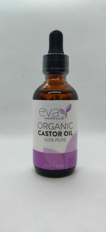 Miniatura 7 de Eva Naturals Aceite de ricino orgánico (2 onzas), promueve el crecimiento del cabello, las cejas y las pestañas, disminuye las arrugas y los signos