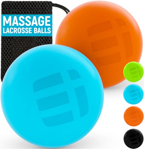 Massage Lacrosse Balls for Deep Tissue Relief - Trigger Point Therapy Ball Set for Plantar...