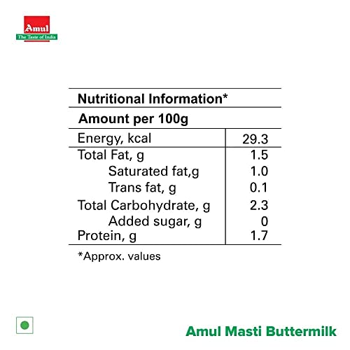 Image of Amul Masti Spiced Butter Milk, 200 Ml