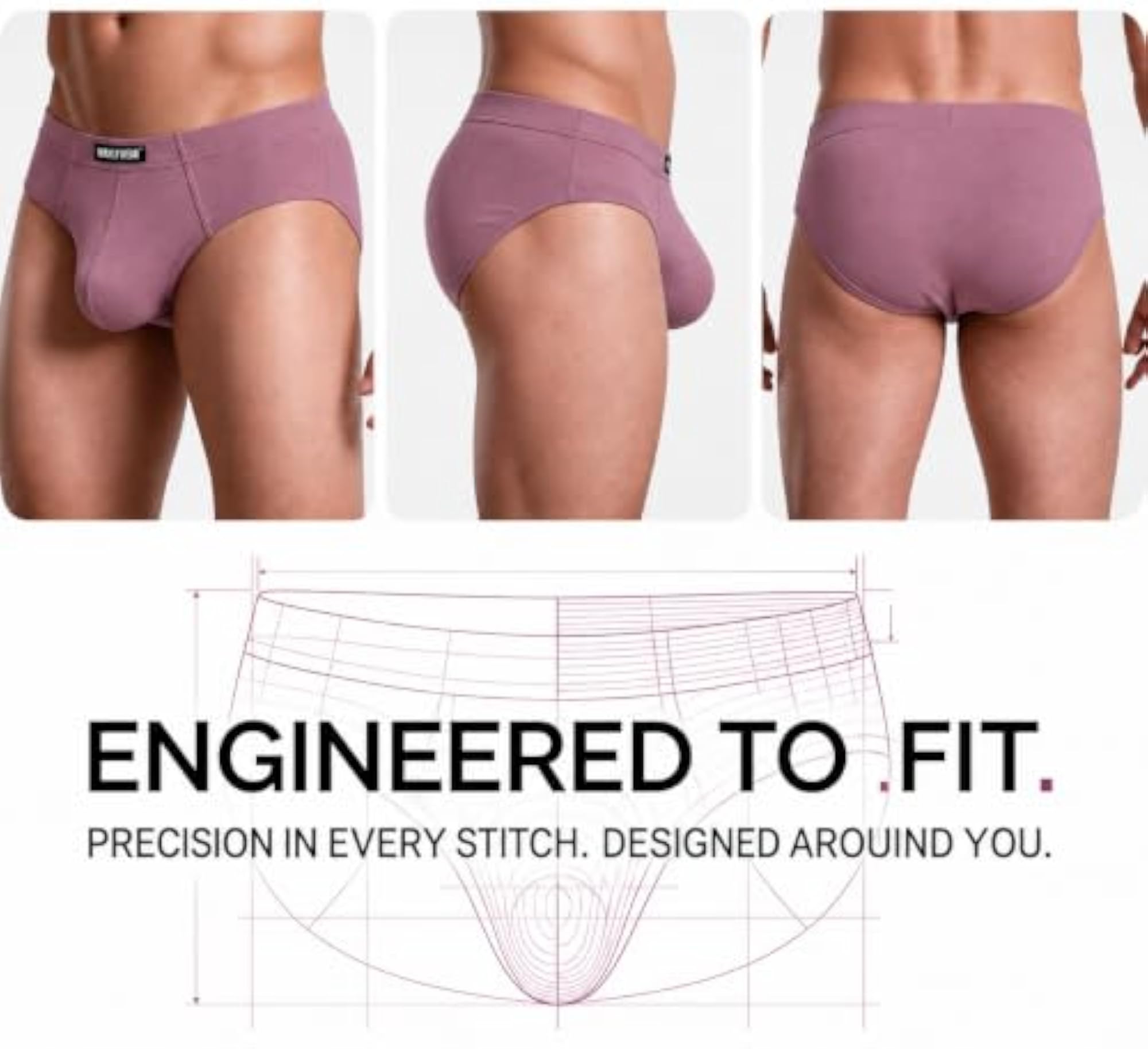 Anatomical Brief with Scrota Support for Comfort