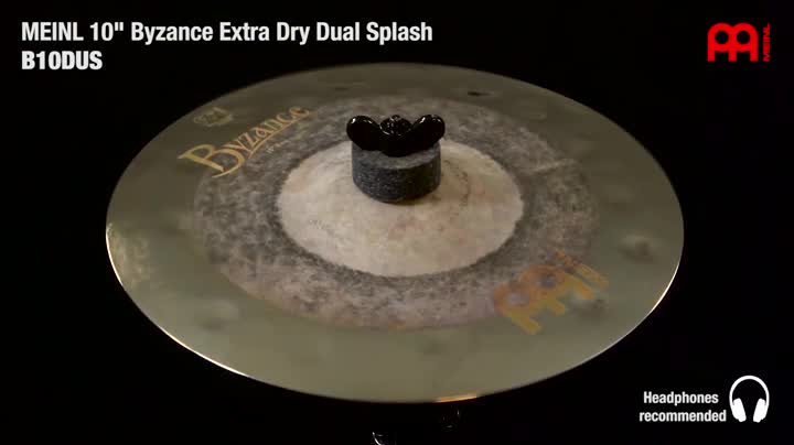 Meinl Cymbals Byzance Extra Dry 10-Inch Dual Splash Cymbal