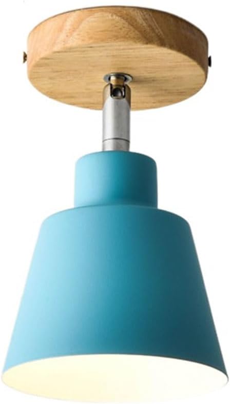 Hallway Flush Mount Ceiling Light Creative Home Décor Ceiling Spot Light Rotatable Adjustable Multi-Directional Wood Sconce Lamp Close to Ceiling Light for Foyer Entryway Bedroom