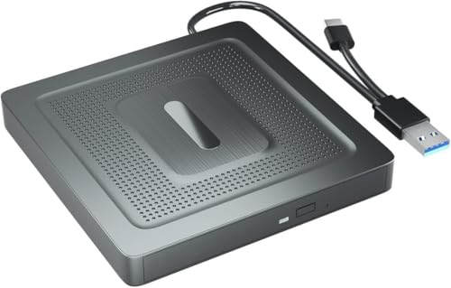 Unidad externa de DVD y CD USB para laptop portátil miniatura 1