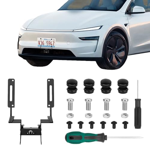 Safixion Lockable No Drill Front License Plate Holder For Model Y Juniper 202...