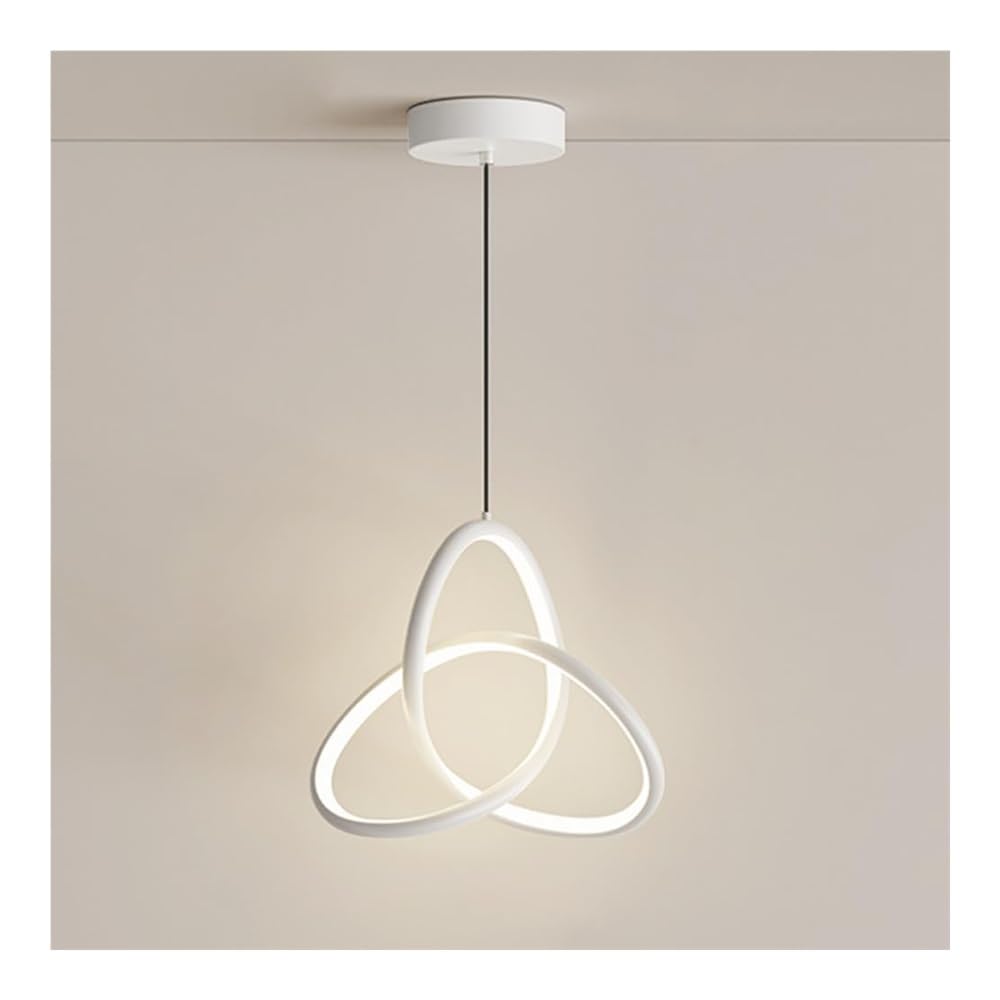 Lámpara LED de suspensión moderna y minimalista de 17W blanca de 24 cm