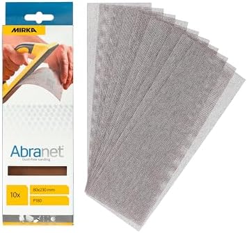 Mirka Abranet sanding strips 80x230mm Hook & Loop Grit P180 10 pcs