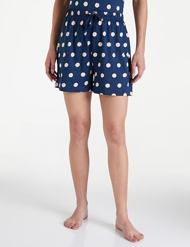 Image of Amazon Brand - Symbol Women Cotton T-Shirt and Shorts Night Suit | Two Piece Set | Regular Fit (Available in Plus Sizes)