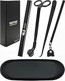 YOUTUOY 5 in1 Candle Accessory Set with Rechargeable Candle Lighter, Candle Wick Trimmer, Candle Wick Snuffer...