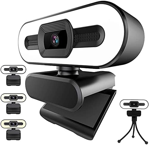 DDYYDS 2K Webcam with Microphone with Light LED Computer Camera for Zoom Video Conferencing PC Laptop — view 5