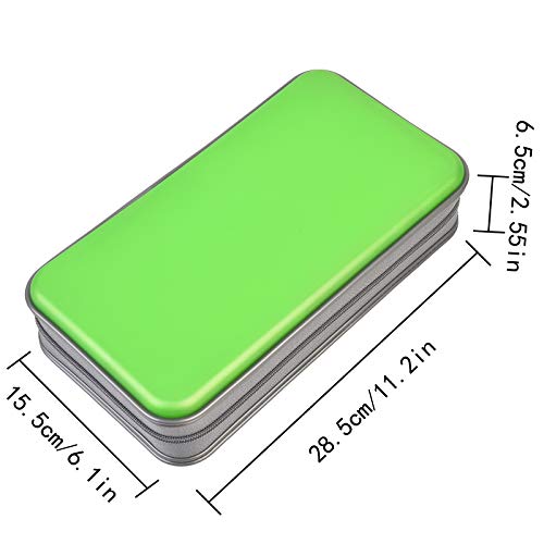 Uentip Cd Case,96 Capacity Cd Book Portable Dvd Hard Plastic Case Holder Cd Organizer Wallet Protective Dvd Storage (96, Green) #TOP3