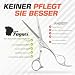 Fagaci Haarschneideschere Profi 6' mit Extrem Scharfen Blättern, Haarschere Friseurschere Profi aus 440C-Stahl, Friseur Scheren Professionell Feiner Schnitt, Schere Haare Schneiden Set