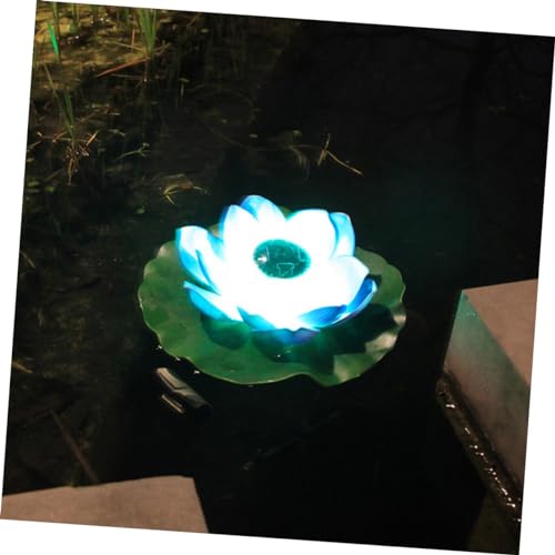 BCOATH Flores De Água Artificiais Com Luzes Ao Ar Livre LED Velas Flutuantes Luzes De Lagoa Flutuant