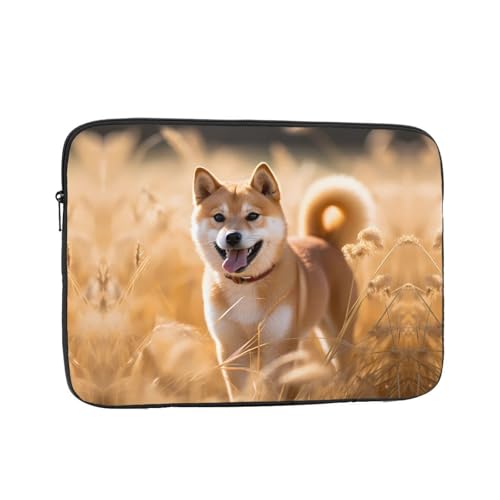 Funda portátil para laptop 15 pulgadas con diseño Shiba Inu miniatura 1