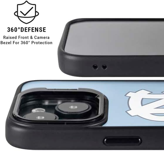 Skinit Kickstand Phone Case Compatible with iPhone 16 - Officially Licensed University of North Carolina UNC Tar Heels Design