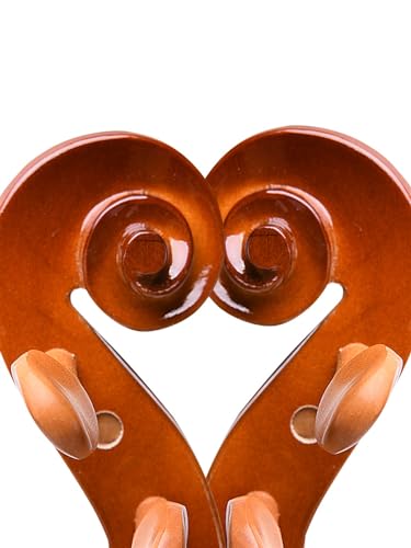 Violino Violino artesanal de madeira maciça para iniciantes e adultos tocarem (Size : 1/2)