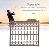 30Sheets Fishing Bait Hair Stoppers - Plastic Grid Type Hair Rig Boilie Stops for Carp Fishing, Lake and River Fishing Tackle Accessories(Coffee) #4