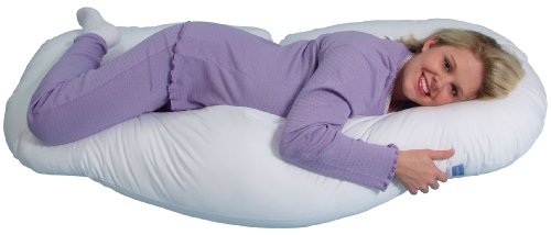 Leachco Snoogle Loop Pregnancy/Maternity Contoured Fit Body Pillow, Ivory , 60" L X 23" W X 8.5" D #TOP1