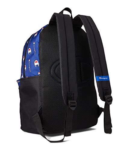 Image of Champion Forever Champ The Manuscript Backpack Blue /Red /White One Size