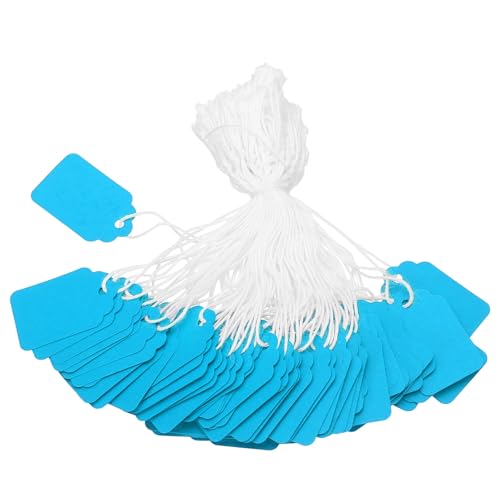 Étiquettes de prix pour bijoux et vêtements PATIKIL bleu lac 200 pcs