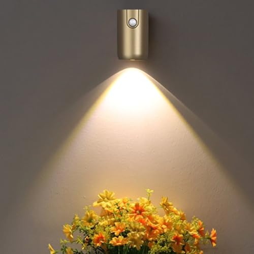 Luz con detector de movimiento para interiores lámpara recargable USB negra 4000K 8