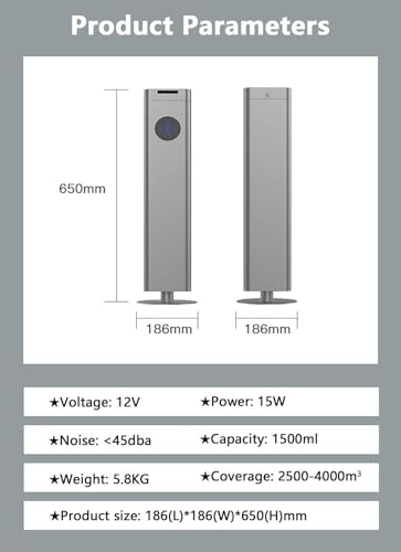 Diffuseur de parfum commercial, machine à air intelligent, nébulisation sans eau de 1500 ml pour bureau et salon