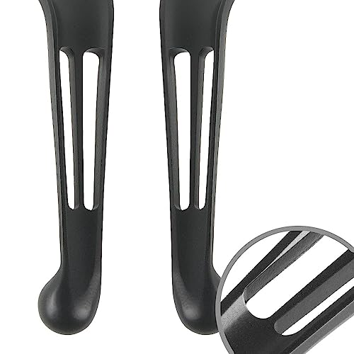 KiWAV Slotted Cut 10202B Ergonomic Hand Control Levers Black for Harley Davidson