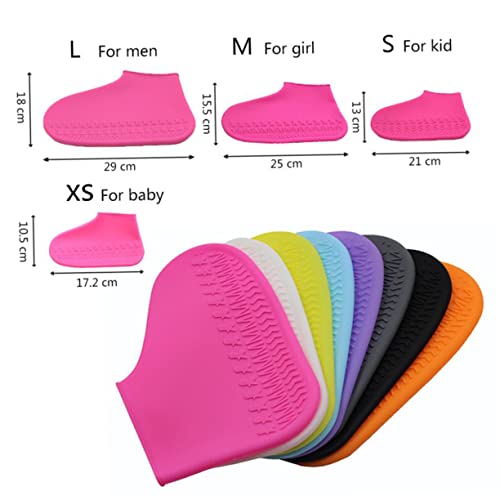 Couvre-chaussures de pluie imperméables en silicone élastique et antidérapant - 7