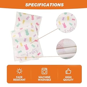 Bunny Peeps Easter Table Runner Easter Spring Decorations for Table Indoor Home Decoration 72 Inchs Long