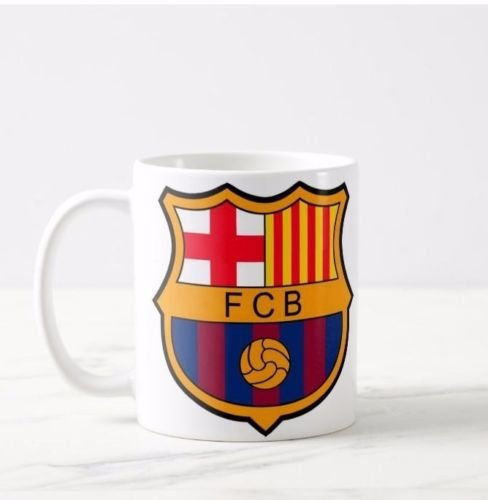 Genuine_Mugs Barcelona FCB Football Club FC Logo Mug Cup Present Novelty Gift Idea