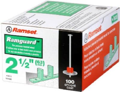 Itw 09176 3" Coated Powder Fastener Ramguard™ Pins With Washer