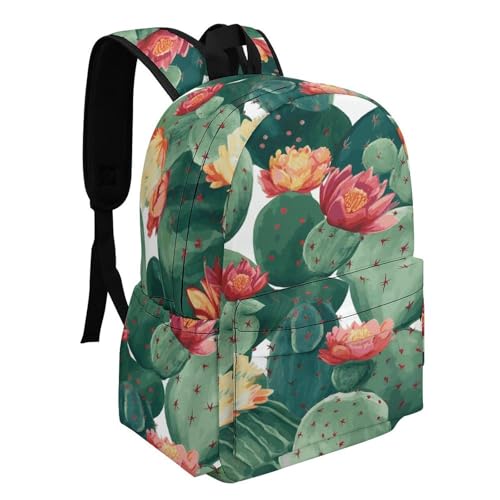Green Tropical Plant Printed Backpack Water-Resistant Pack Stylish Bag Lightweight Travel Backpack2