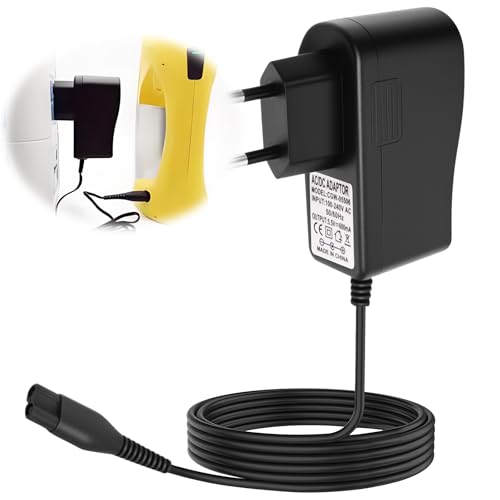 5.5V Cargador para Kärcher WV2 WV 2 Plus, Charger Limpiacristales para WV1 WV5 WV60 WV70 WV75, Cable Carga para WV Classic WV50 WV55 WV50 Plus, Adaptador Corriente para Limpiador de Ventanas 1.5M