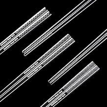 5 Pair Metal Chopsticks Reusable 18/8 Stainless Steel Chopsticks Set Non-slip Chinese Chopstick for Cooking Eating Dishwasher Safe 9.25" Chop Sticks Gift Set