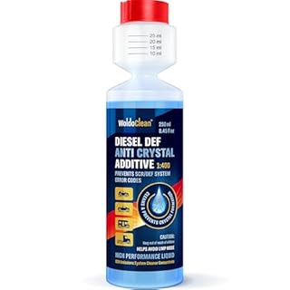 WoldoClean DEF Crystal Treatment 1:400 Ultra Concentrated 8.45 fl oz - Diesel Exhaust Fluid Additive SCR Cleaner, Treats 26.4 Gallons, Up to 5 Tank Refills