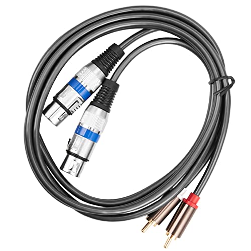Câble double XLR vers double RCA 1,5 m pour studio maison - 5