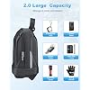 Bike Seat Bag, Expandable Bicycle Bag Under Seat, 3D Hard Shell Waterproof Bike Saddle Bag with Reflective Material, Self-Locking Zipper, Internal Pocket, 1.6-2L