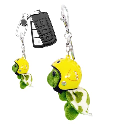 Generico Push Keychain - Tornario de muñecas de tortuga - Peluga Turtle Keyring, accesorio para llavero de animales para regalos y fiestas | Encanto ligero y portátil para uso y decoración, amarillo