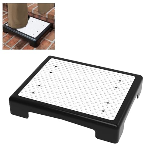 Trittstufe Indoor & Outdoor, Steighilfen für ältere Menschen, Tragfähigkeit 200kg Fußstützen mit Rutschschutz, Hocker und Aufstiegshilfe Ideal für Treppe, Bad, Badewanne, Auto (44 * 34 * 9.5cm)