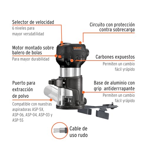 Rebajadoras Router Truper 3 Imagen adicional