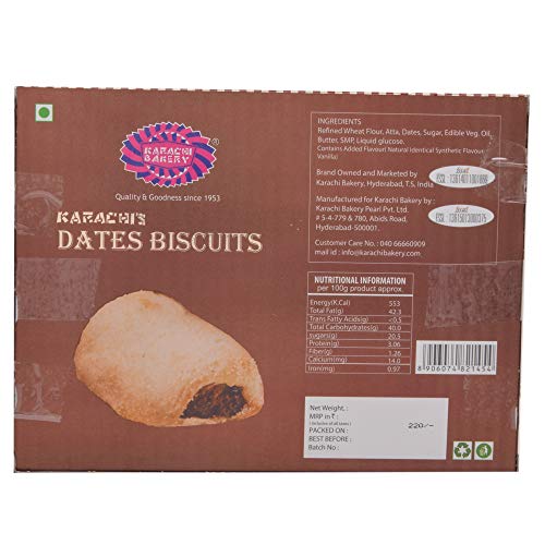 Image of Karachi Bakery Date Biscuits, 300gm | Delicious Food (Pack of 2)