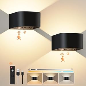 Midore Midore Akku Wandleuchte mit Bewegungsmelder