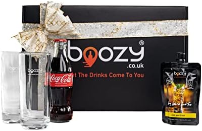 Boozy Passionfruit Martin(i) Cocktail Alcohol Gift Set Box With Glasses & Mixer, 120ml  2 servings, 21% ABV, Premixed Cocktail, Orange Juice, x2 Ravenhead Glasses, In a beautiful presentation box