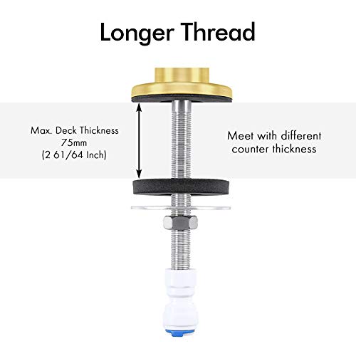 Kes Ro Faucet Water Filter Faucet Non-Air-Gap Drinking Water Beverage Faucet For Reverse Osmosis Systems Water Filtration System 304 Stainless Steel Brushed Gold, Z504Clf-Bz #TOP3